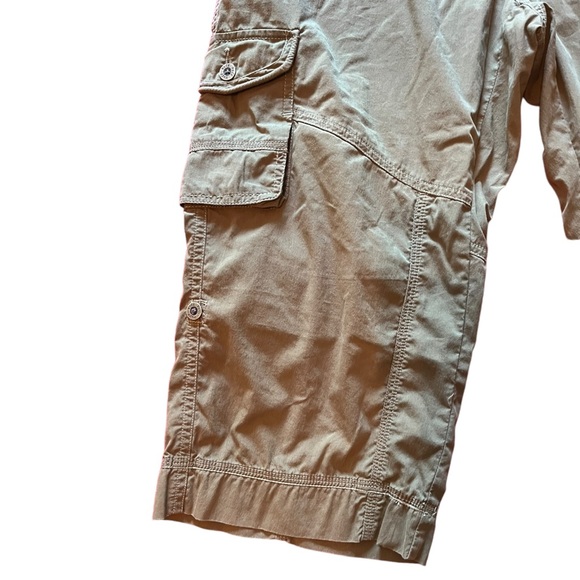 🤠 SOLD 🤠 Kuhl Womens Size 6 Khaki Capri Cargo Stretch Hiking Kontra - Picture 5 of 9
